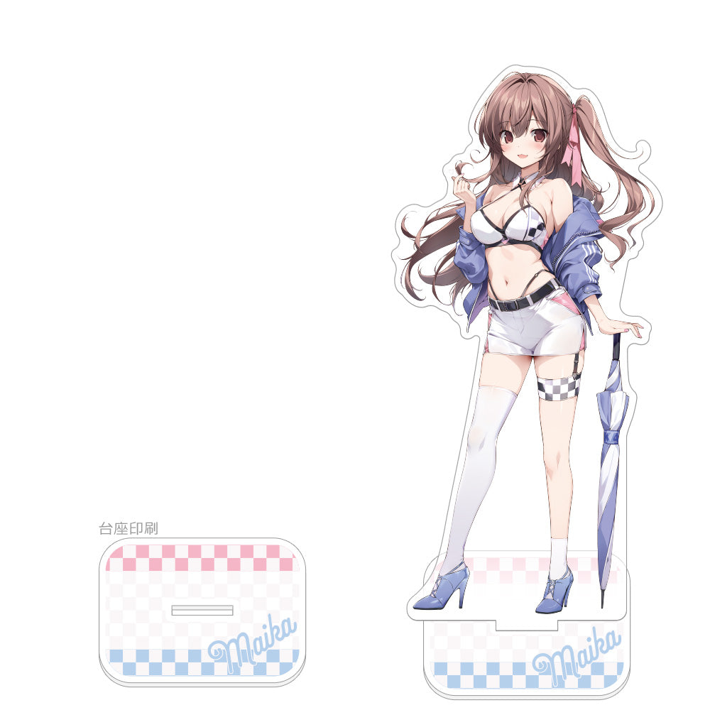 Karory Original Illustration Extra Large Acrylic Stand Aomi Maika / Race Queen