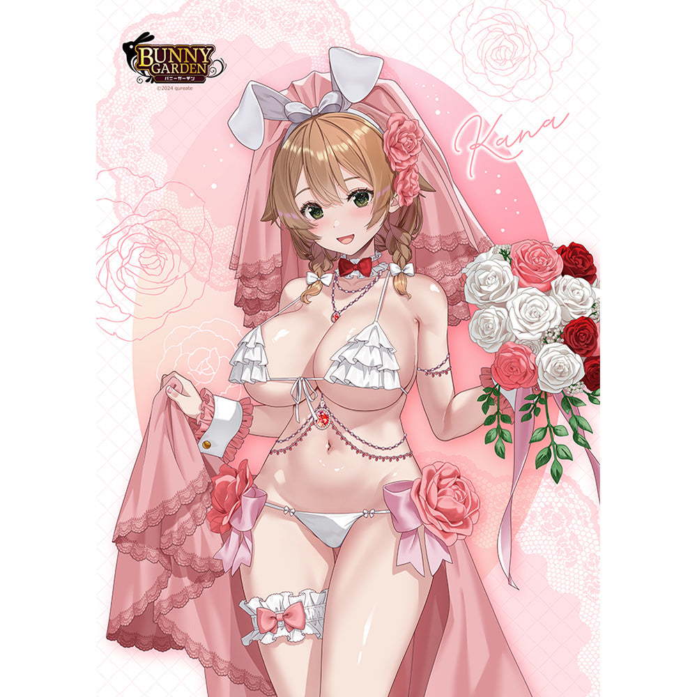 Bunny Garden - Original Illustration B2 Tapestry Kana / Bunny Wedding Swimwear W Suede