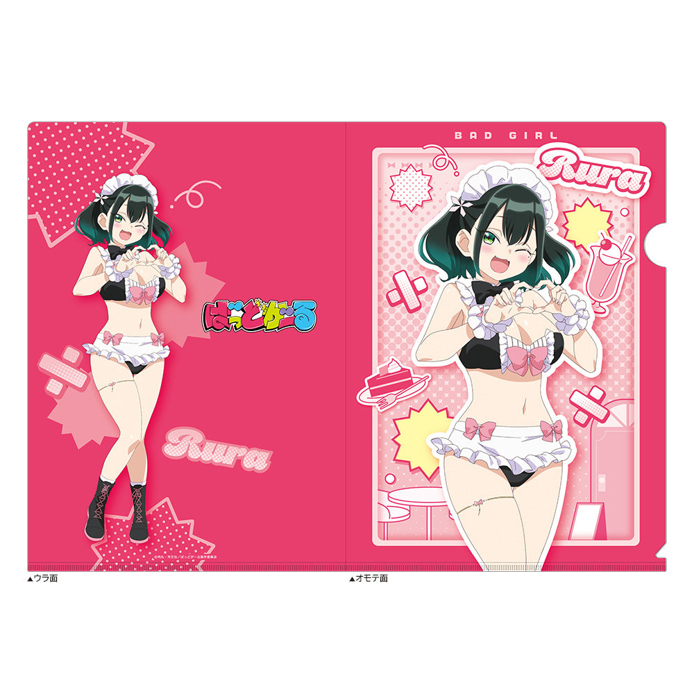 Bad Girl - Original Illustration Clear File Ruriha Rura / Maid Swimwear