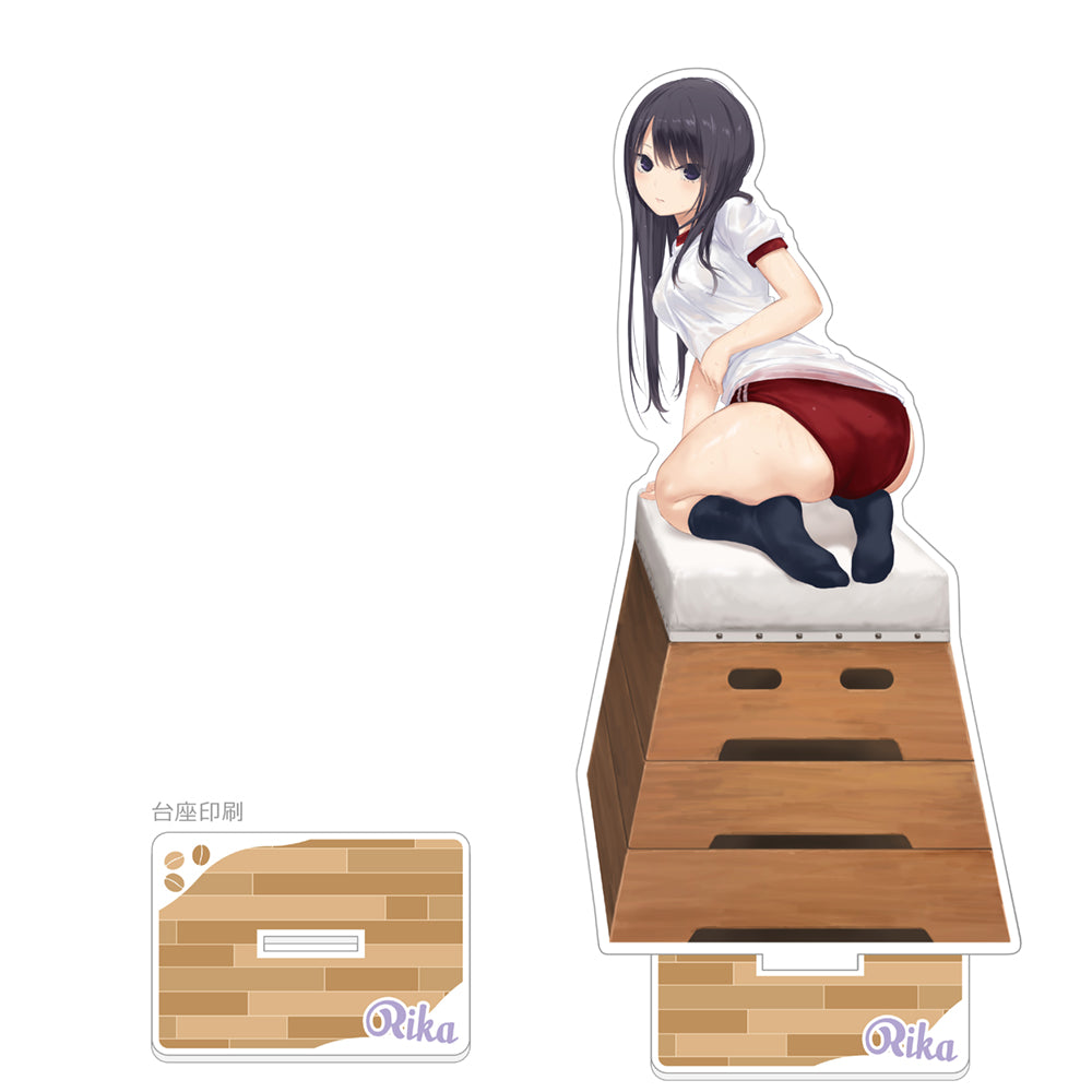 Coffee Kizoku Original Illustration Extra Large Acrylic Stand Shiramine Rika / Vault Box