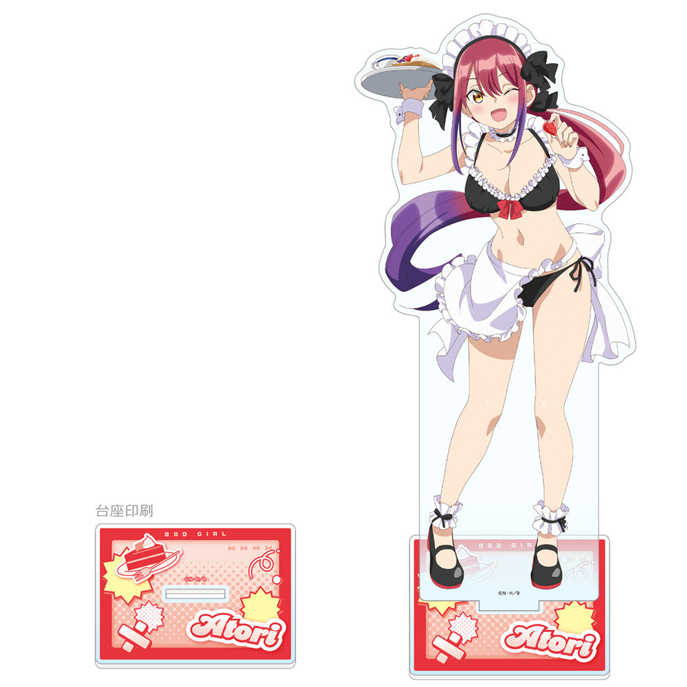 Bad Girl - Original Illustration Extra Large Acrylic Stand Mizutori Atori / Maid Swimwear