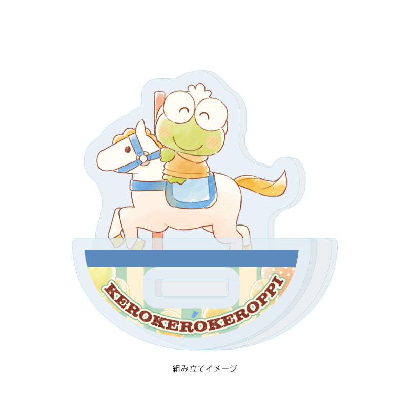 Yurayura Acrylic Stand Hapidanbui 34 Kero Kero Keroppi (graff Art Illustration)