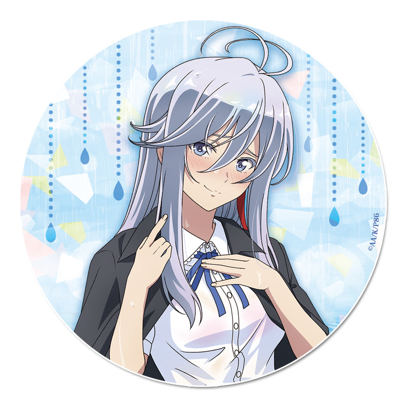 86 -eighty Six- Original Illustration Hologram Can Badge Lena Rain Shelter