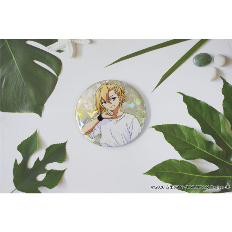 86 -eighty Six- Original Illustration Hologram Can Badge Theo Rain Shelter