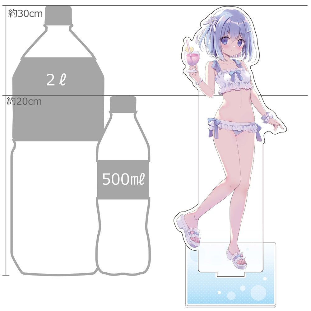 Miyu Miyasaka Original Illustration Extra Large Acrylic Stand Shiino / Night Pool