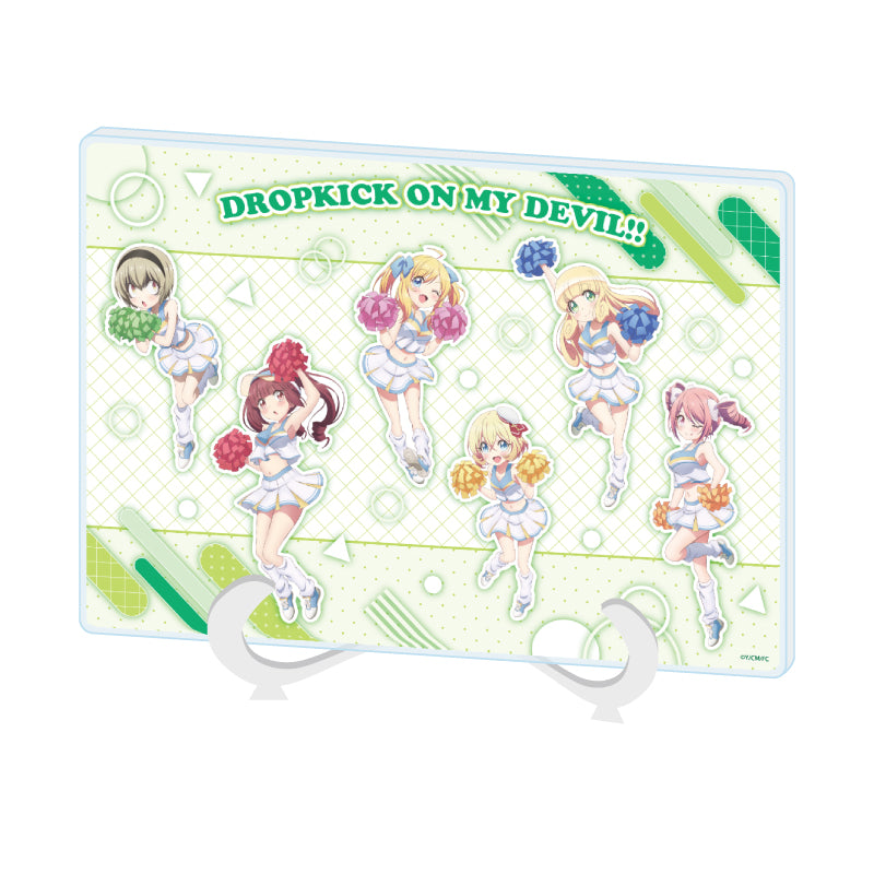 Acrylic Art Board A5 Size - Dropkick on My Devil! - 02 Cheerleader Ver. (Original Illustration) - Image 2