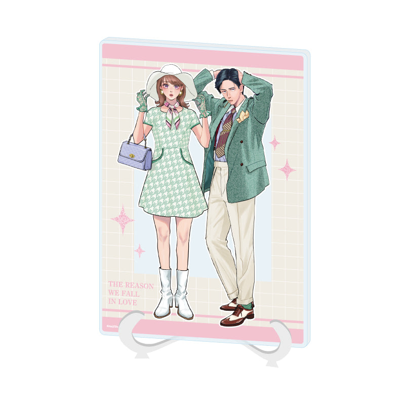 Acrylic Art Board A5 Size - The Reason We Fall in Love - 01 Group Design (Original Illustration) - Image 2