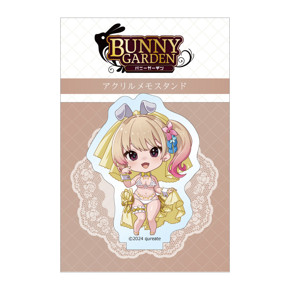 Bunny Garden - Acrylic Memo Stand Rin / Bunny Wedding Swimwear