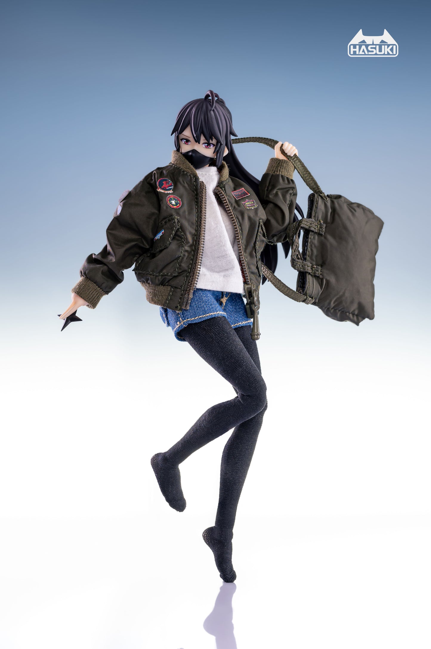 Hasuki CS007 Airforce Flight Jacket + Bag Set For 1/12 Scale FOR Action Figures