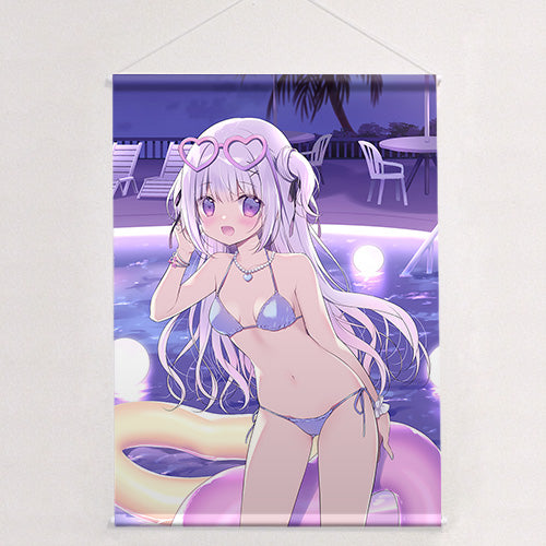 Miyu Miyasaka Original Illustration B2 Tapestry Shirona / Night Pool W Suede
