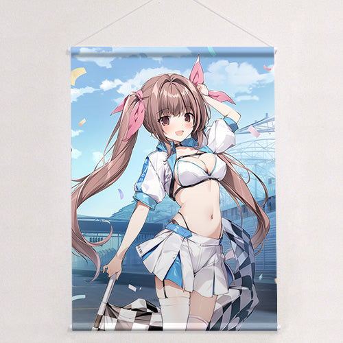 Karory Original Illustration B2 Tapestry Aomi Kanon / Race Queen W Suede