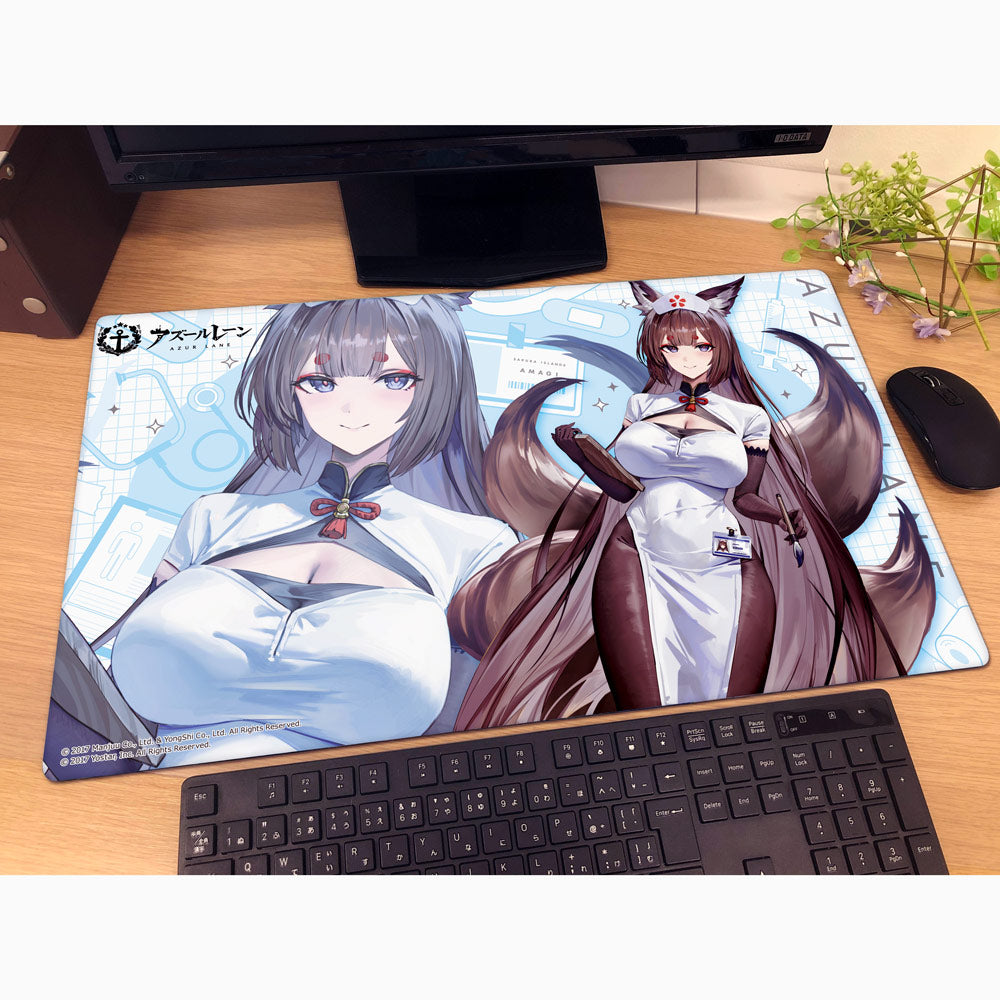Azur Lane - Original Illustration Rubber Mat Amagi (cv) / Nurse
