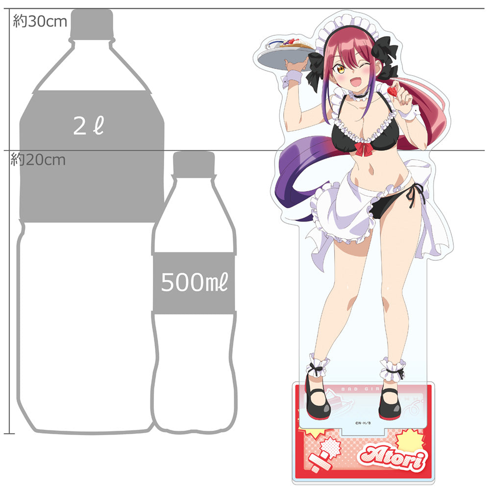 Bad Girl - Original Illustration Extra Large Acrylic Stand Mizutori Atori / Maid Swimwear