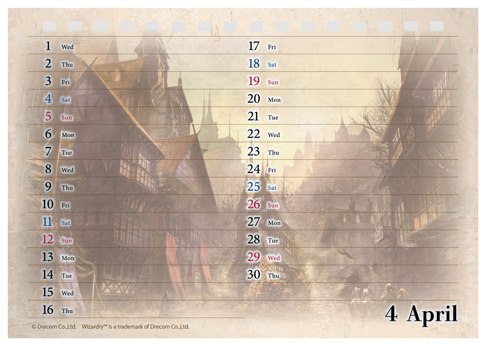 - Wizardry Variants Daphne - Starts from April 2026 Desktop Calendar - Image 3
