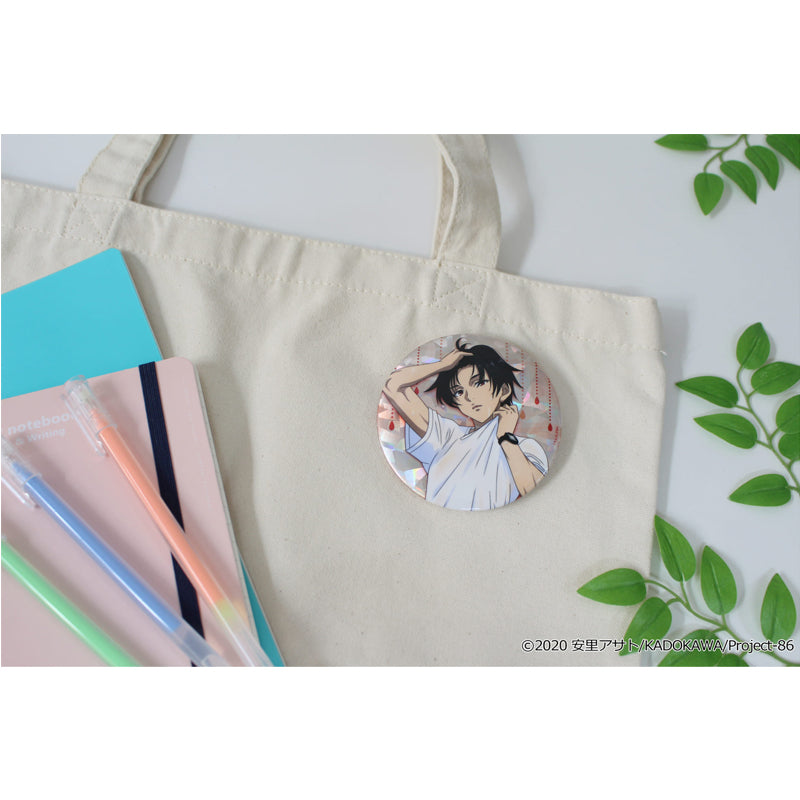 86 -eighty Six- Original Illustration Hologram Can Badge Shin Rain Shelter