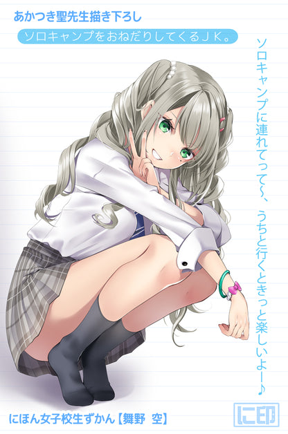 Nihon Jyoshikousei Zukan Hiziri Akatsuki Original Illustration Maino Kuu Dakimakura Cover Lyctoron Rich Edition