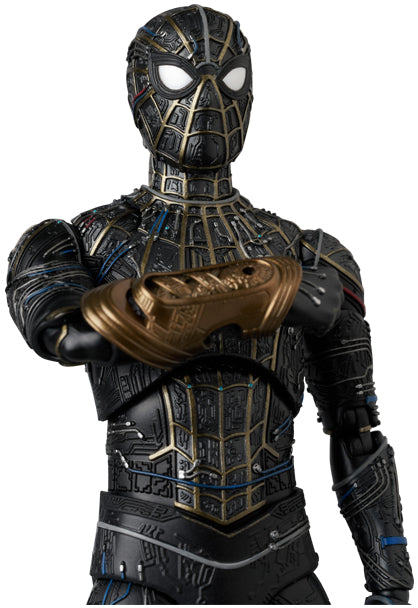 MAFEX - Spider-Man: No Way Home - Spider-man Black & Gold Suit - Image 2