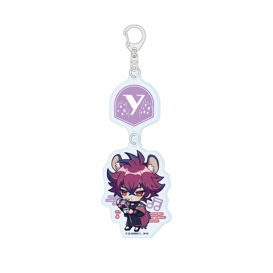 Linked Acrylic Key Chain - Show by Rock!! - 19 Rikao (Mini Character Illustration) - Image 1
