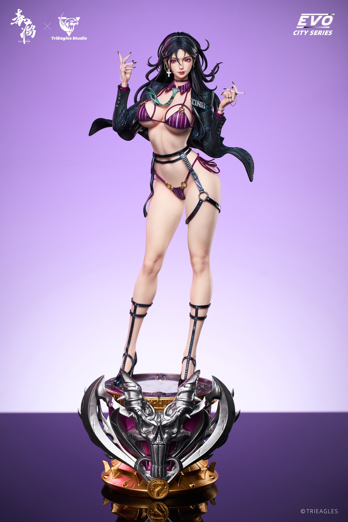 TES SUIT THUG FENG YU LAN 1/4 SCALE STATUE (BLACK COAT VER.) - Image 1