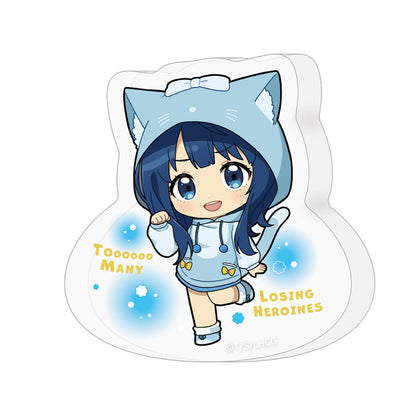 - Too Many Losing Heroines! - Die-cut Acrylic Block Yanami Anna / Kemomimi Hoodie - Image 1
