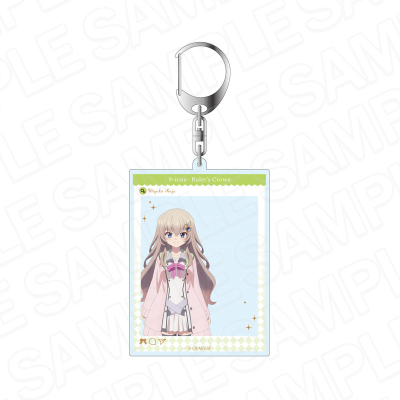 - 9-nine- Ruler's Crown - SNS Style Acrylic Key Chain Kujo Miyako - Image 1