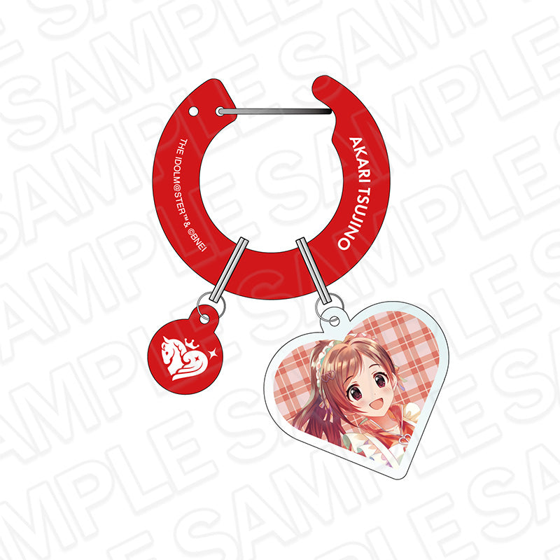 - The Idolmaster Cinderella Girls - Acrylic Carabiner Pale Tone Series Tsujino Akari Jersey Maid Ver. - Image 1