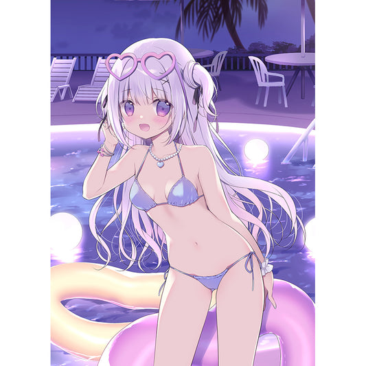 Miyu Miyasaka Original Illustration B2 Tapestry Shirona / Night Pool W Suede