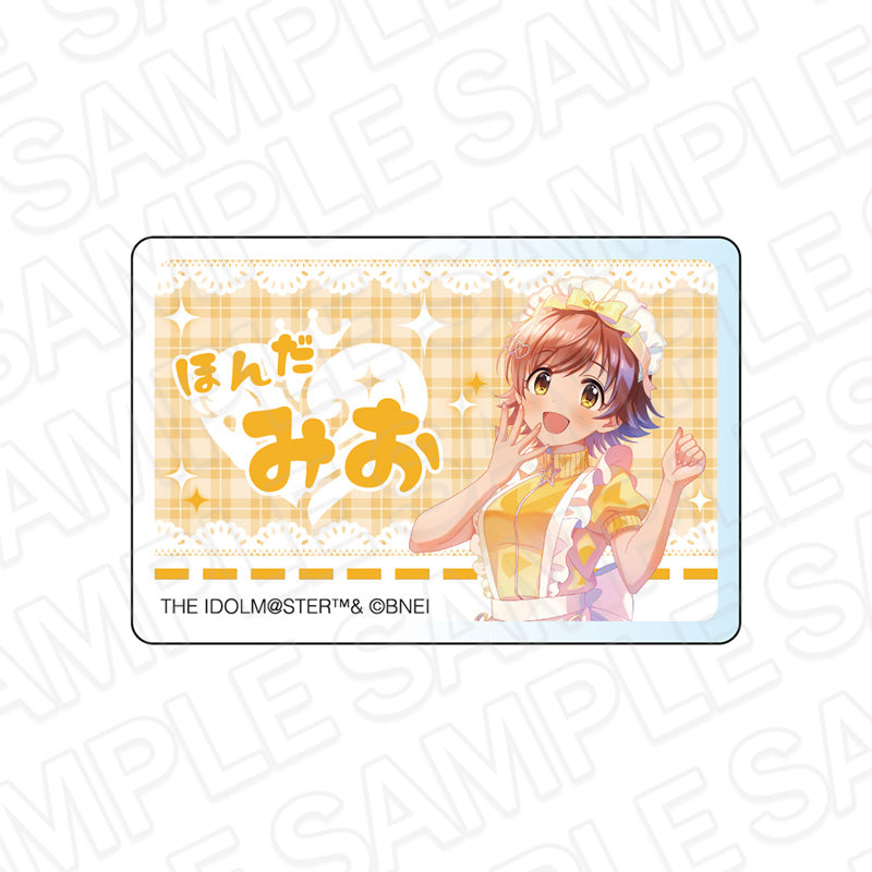 - The Idolmaster Cinderella Girls - Acrylic Name Badge Pale Tone Series Honda Mio Jersey Maid Ver. - Image 1