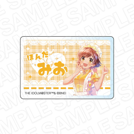 - The Idolmaster Cinderella Girls - Acrylic Name Badge Pale Tone Series Honda Mio Jersey Maid Ver. - Image 1