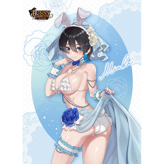 Bunny Garden - Original Illustration B2 Tapestry Miuka / Bunny Wedding Swimwear W Suede