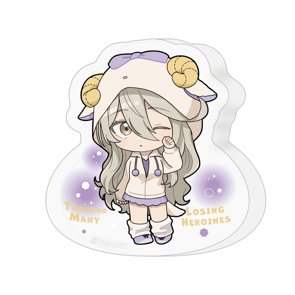 - Too Many Losing Heroines! - Die-cut Acrylic Block Shikiya Yumeko / Kemomimi Hoodie - Image 1