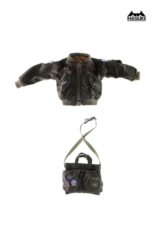 Hasuki CS007 Airforce Flight Jacket + Bag Set For 1/12 Scale FOR Action Figures