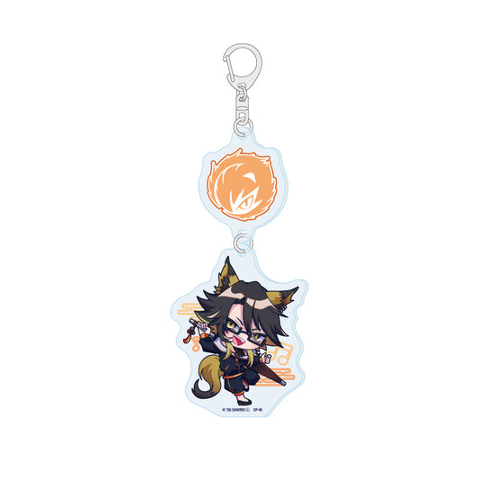 Linked Acrylic Key Chain - Show by Rock!! - 14 Yaiba (Mini Character Illustration) - Image 1