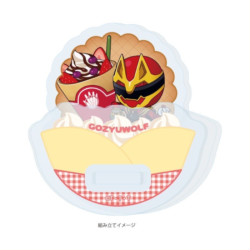 Yurayura Acrylic Stand - No. 1 Sentai Gozyuger - 01 Gozyu Wolf (Mini Character Illustration) - Image 1