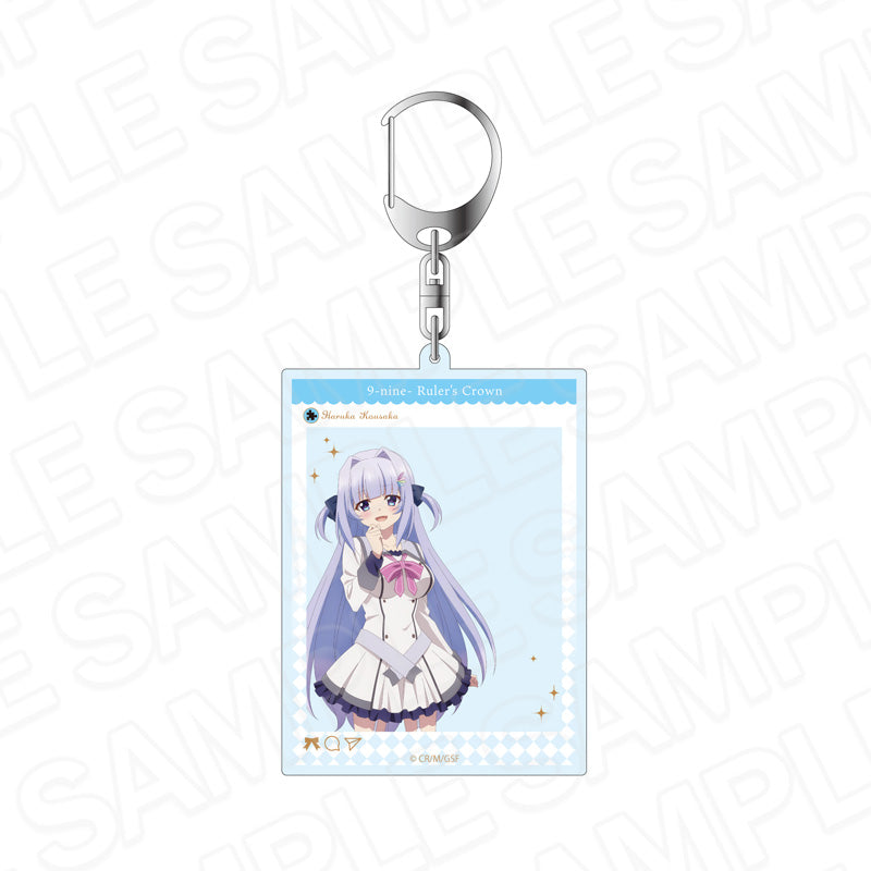- 9-nine- Ruler's Crown - SNS Style Acrylic Key Chain Kousaka Haruka - Image 1
