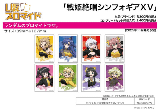 L Size Random Bromide - Senki Zessho Symphogear Xv 01 Original Illustration