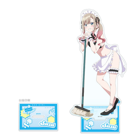 Bad Girl - Original Illustration Extra Large Acrylic Stand Suzukaze Suzu / Maid Swimwear
