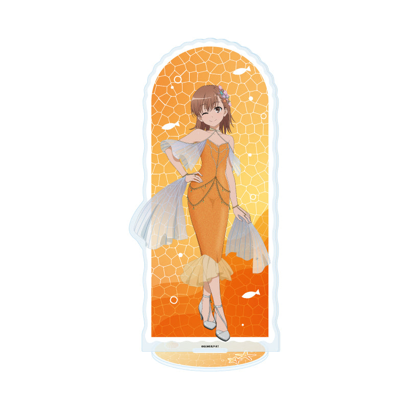 Big Acrylic Stand - A Certain Scientific Railgun T - 01 Misaka Mikoto Mermaid Dress Ver. (Original Illustration) - Image 1