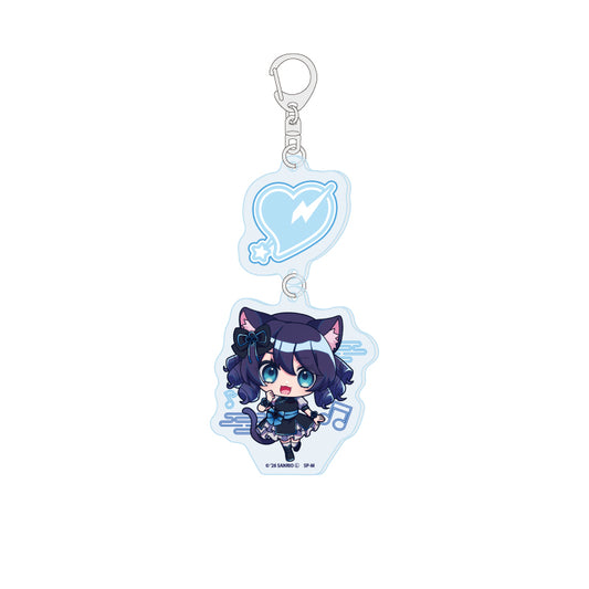 Linked Acrylic Key Chain - Show by Rock!! - 11 Cyan (Mini Character Illustration) - Image 1