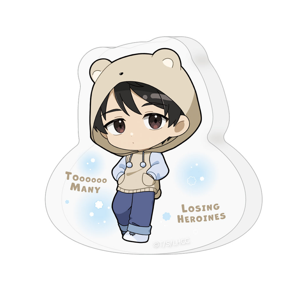 - Too Many Losing Heroines! - Die-cut Acrylic Block Nukumizu Kazuhiko / Kemomimi Hoodie - Image 1