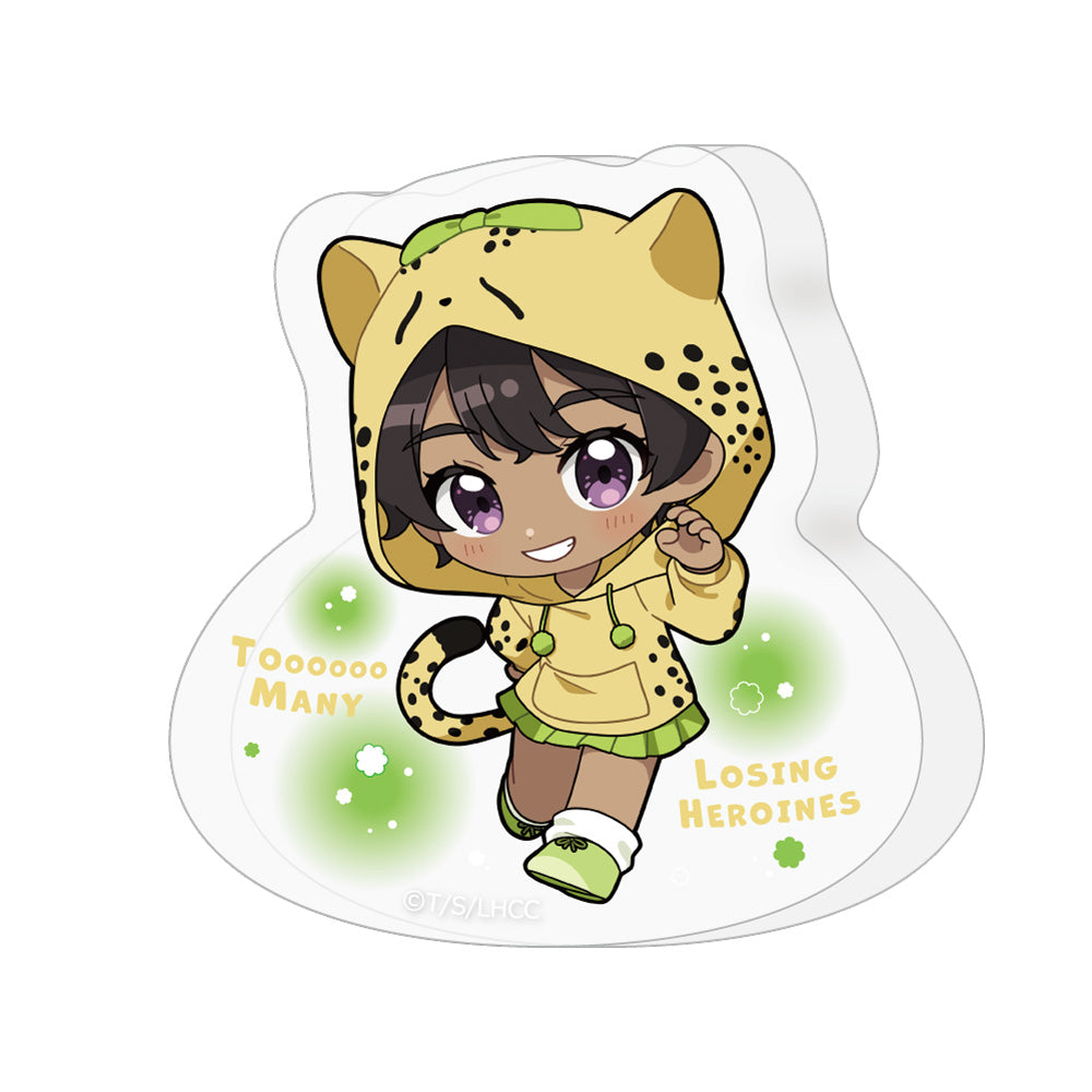 - Too Many Losing Heroines! - Die-cut Acrylic Block Yakishio Lemon / Kemomimi Hoodie - Image 1