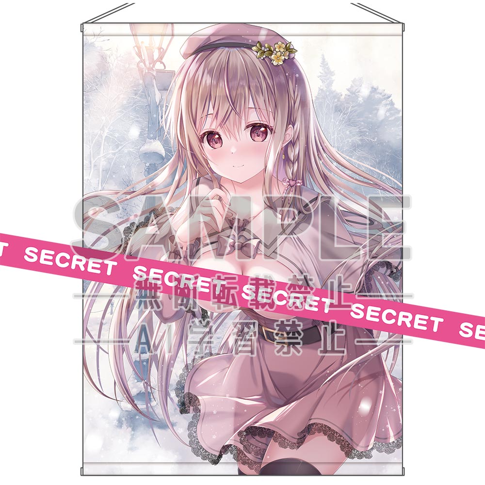 TwinBox Original Illustration Winter Happening Date Maeda Shiori X-rated Tapestry B1 - Image 1