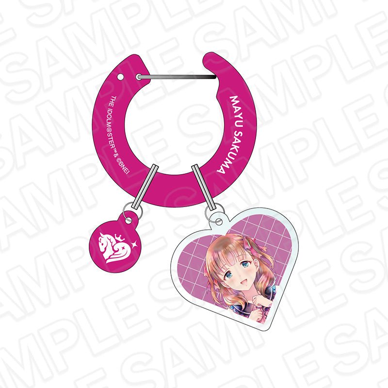 - The Idolmaster Cinderella Girls - Acrylic Carabiner Pale Tone Series Sakuma Mayu Subculture Fashion Ver. - Image 1