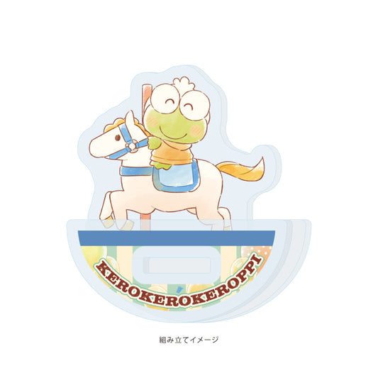 Yurayura Acrylic Stand Hapidanbui 34 Kero Kero Keroppi (graff Art Illustration)
