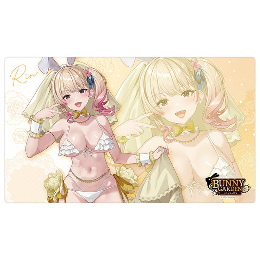Bunny Garden - Original Illustration Rubber Mat Rin / Bunny Wedding Swimwear