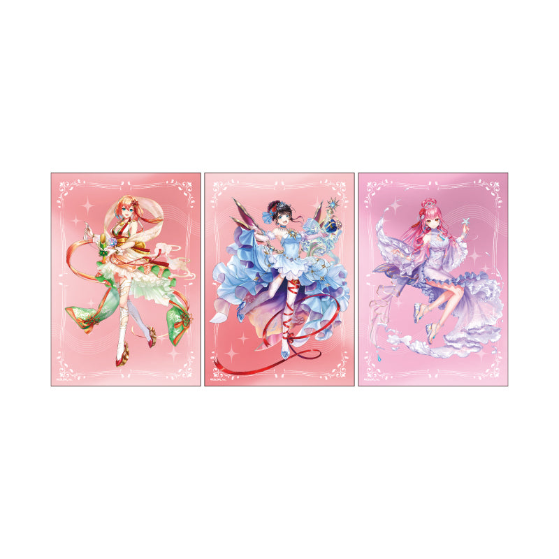 L Size Bromide 3 Set - White Cat Project - 09 Linea & Kuroka & Riran (Official Illustration) - Image 1