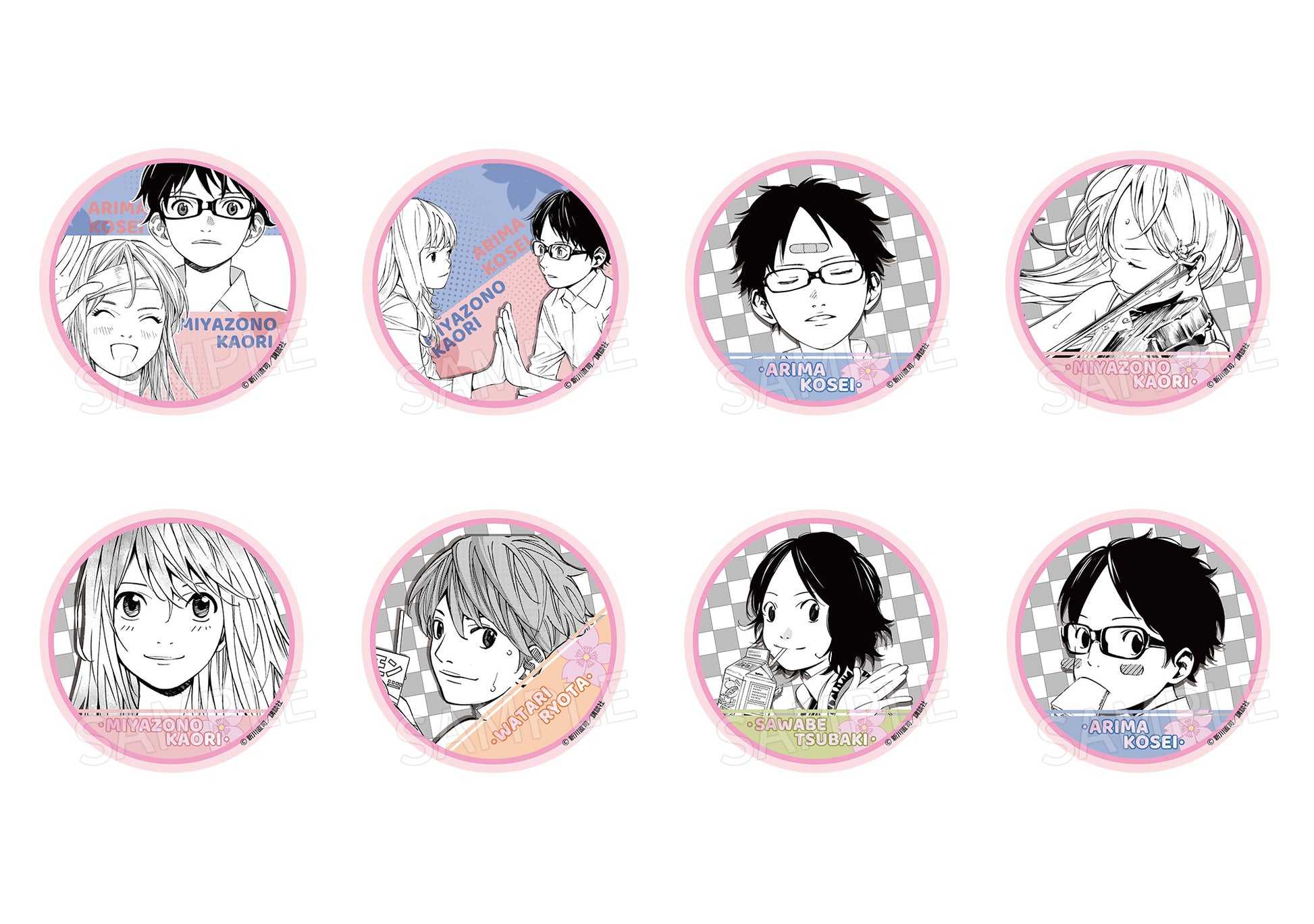 Aforce X Dragon Horse "your Lie In April" Original Work Trading Acrylic Coaster - Image 1