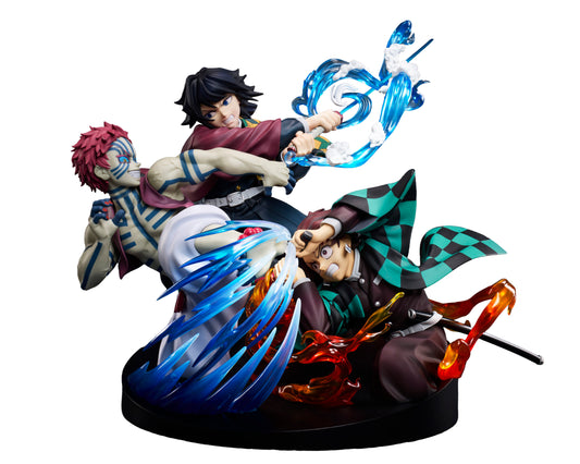 - Demon Slayer: Kimetsu No Yaiba - Demon Slayer: Kimetsu No Yaiba Aniplex Online Kuji -Entering the Infinity Castle Decisive Battle- a Kamado Tanjiro & Tomioka Giyu & Akaza Non Scale Figure - Image 1