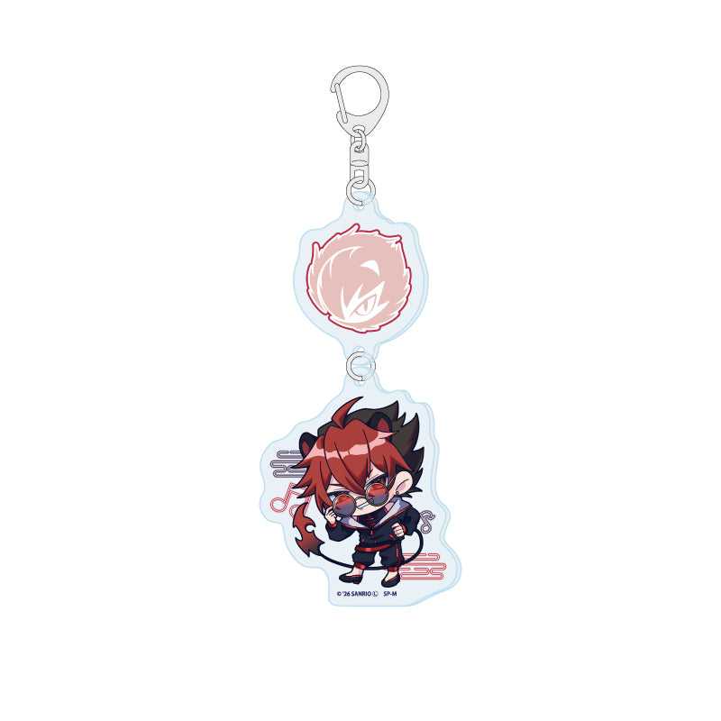Linked Acrylic Key Chain - Show by Rock!! - 13 Crow (Mini Character Illustration) - Image 1