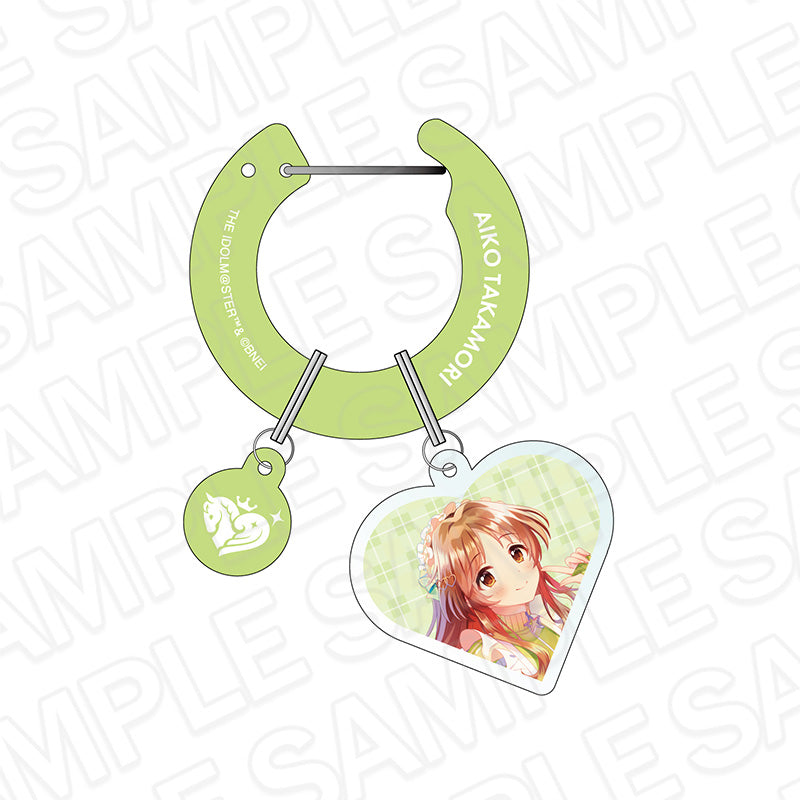 - The Idolmaster Cinderella Girls - Acrylic Carabiner Pale Tone Series Takamori Aiko Jersey Maid Ver. - Image 1